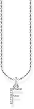 Thomas Sabo Halskette Buchstaben-Anh&auml;nger "F", 925er Silber, Damen (KE2245-051-14)