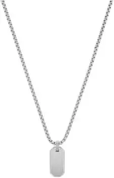 Joop! Kette mit Anhänger, Edelstahl, silber, Herren, 55cm, 2,5mm