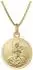 Trendor Erzengel Michael Anhänger 333 Gold an goldplattierter Kette 40cm (41428-40)