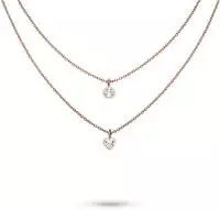 s.Oliver Ketten-Set "Schmuck Geschenk Edelstahl Halskette The Double Row, Herz" mit