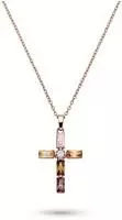s.Oliver Kette mit Anh&auml;nger "Schmuck Geschenk Edelstahl Halskette The Stone Cross,