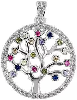 Akzent Anhänger "Violet" 925 Sterlingsilber rhodiniert, mehrfarbig (29322225-0)