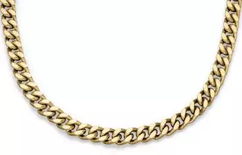 s.Oliver Bold Link Halskette Edelstahl gelbgoldfarben, Herren (SOJ-0410-N-55)