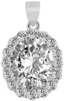 Akzent Anhänger "Octa" 925 Sterlingsilber, rhodiniert (90055404-0)