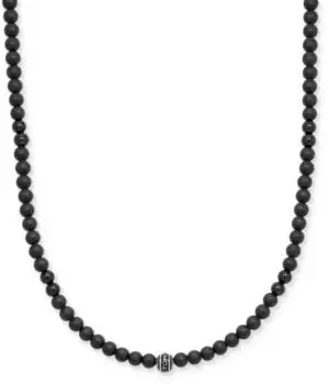 Tom Tailor Beadkette mit Achat, Edelstahl, Herren, 55cm (TT-N0087)