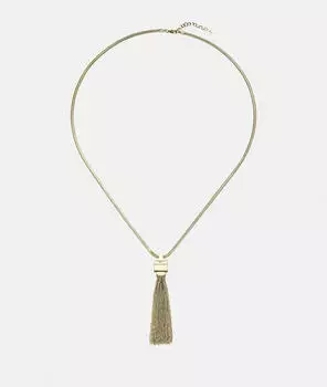 Liebeskind Bold Fringe Halskette Edelstahl, gelbgold