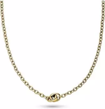 COPENHAGEN Edelstahl-Halskette mit Infinity-Element, gelbgold, 45cm