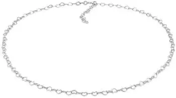 Elli Choker Herz Liebe Verbunden Sterlingsilber, Damen (43334012-36)