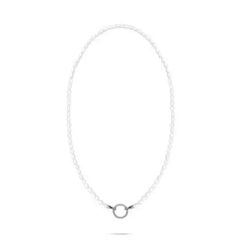 Tamaris Pearl Charms Halskette Edelstahl mit Glasperle, 45cm, 4,36mm (27561951-0)