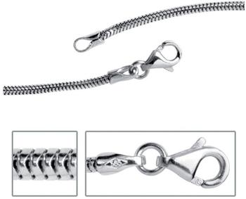 Jograbo JOBO 45 cm Wei&szlig;goldschlangenkette (22739)
