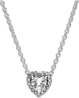 Pandora 398425C01-45 Damen-Halskette Silber 925 Elevated Heart