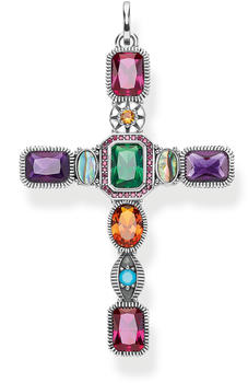 Thomas Sabo Kreuz Farbige Steine (PE859-294-7)