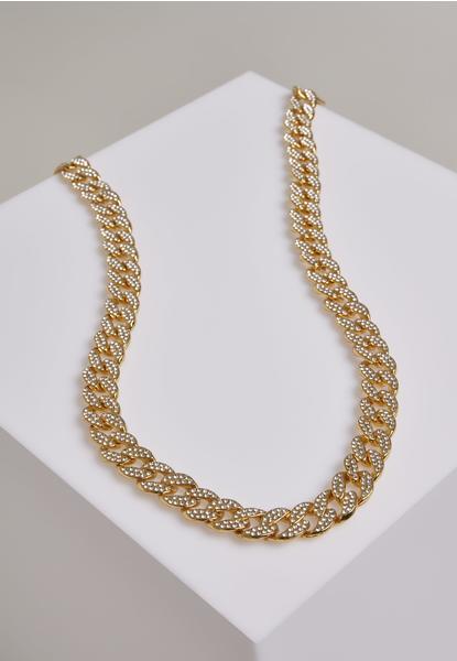 Urban Classics Heavy Necklace With Stones (TB2957-00109-0050) gold