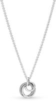 Pandora 391455C01-60 Damenkette 925 Silber Immer Von Familie Umgeben