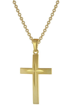 Trendor Halskette mit Kreuz-Anhänger (75834)