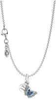 Pandora 41757 Damen-Halskette 925 Silber Blauer Schmetterling