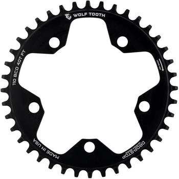 Wolf Tooth Components 110 BCD Gravel / CX / Road Kettenblatt black 50 Zähne
