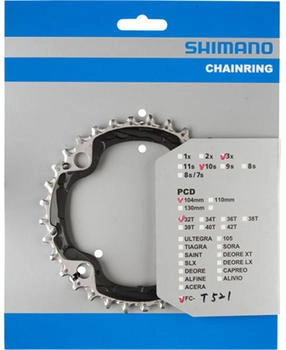 Shimano Kettenblatt FC-T521 10-fach schwarz