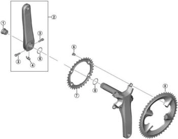 Shimano Kettenblatt FC-R7100 36 Zähne