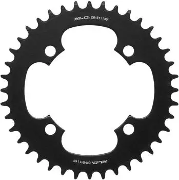 XLC E-Bike Kettenblatt für Mittelmotor Stahl BCD 104mm, 40 Zähne, 248g, Mehrfarbig (Mehrfarbig)