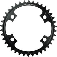 Shimano Y1N238000, Shimano 9000 Dura Ace Chainring Silber 38t Black