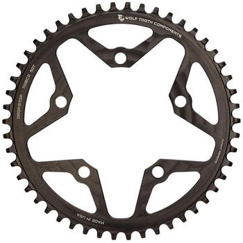 Wolf Tooth Components Cyclocross Flat Top Chainring Ø110mm BCD black 44T