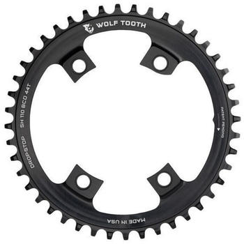 Wolf Tooth Components Asymmetrisches Chainring 4-Loch Ø110mm BCD black 44T