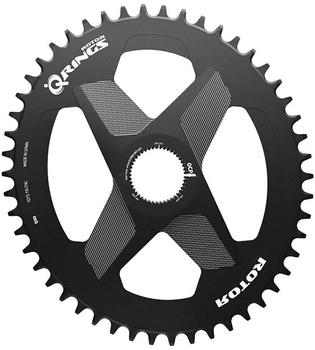 Rotor Q-rings Direct Mount Oval Chainring Black (40)