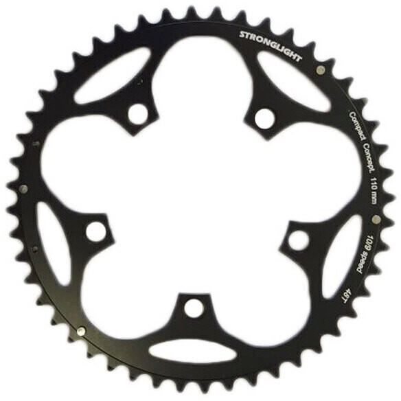 Stronglight Type S-5083 110 Bcd Chainring Black (52)