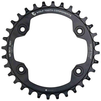 Wolf Tooth Components Asymmetric M9000 Xtr 96 Bcd Chainring Black (32)