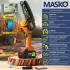 Masko Mini-Kettensäge mit Akku 8000mAh