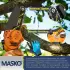 Masko Mini-Kettensäge mit Akku 8000mAh