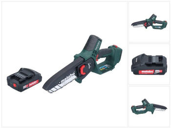 Metabo MS 18 LTX 15 Akku Gehölzsäge 18 V 15 cm 5 m/s + 1x Akku 2,0 Ah - ohne Ladegerät