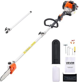 VEVOR Benzin Hochentaster 25ccm 2-Takt 2-2,74m ausziehbarer Stange