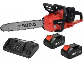 Yato Akku Kettensäge 16\" 40 cm 36V 2xAkku+Ladegerät