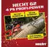 Hecht Kettensäge Benzin 62cm³ 2,9kW 50cm Schwert (HECHT 62)