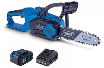 Scheppach Akku-Kettens&auml;ge C-CS254-X Set L (mit 1 x Akku 4 Ah & Ladeger&auml;t)