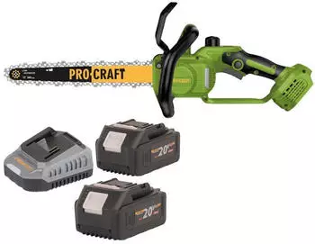 PROCRAFT PKA33-BB 20 V 304 mm Brushless + 2x Akku 4,0 Ah + Ladeger&auml;t