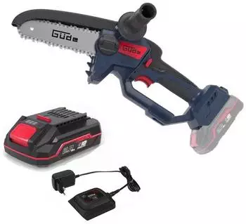 Güde Akku Astsäge GAK 18.1 Mini 18V Akku 2.0 Ah Ladegerät 0,5 A Automatische Kettenschmierung.