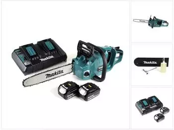 Makita DUC 355 PM2 Akku-Kettens&auml;ge 36V Brushless 35cm, 2x 4,0Ah + Doppelladeger&auml;t (DUC355PM2)