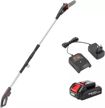 AL-KO CSAD 1820 20 cm Schnittl&auml;nge Teleskop Schaft (210-260 cm) inkl. 2.0 Ah Li-Ion 18 V / 36 V Akku und Ladeger&auml;t