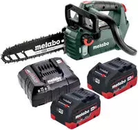Metabo Ms 18 Ltx Bl 25 Akku Kettens&auml;ge 18 V 25 Cm Brushless + 2x Lihd Akku 5,5...
