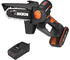 mit 1 x Akku, mit Ladegerät: Worx WG325E Nitro Mini Kettensäge 20V