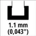 Einhell Ersatz-Sägeschwert 20cm 1,1mm für GC-EC 7520 T (4500154)