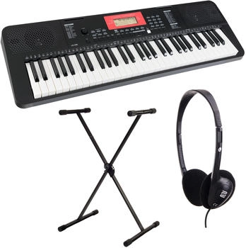 Classic Cantabile LK-290 Leuchttasten-Keyboard Set inkl. Keyboardständer und Kopfhörer