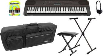 Yamaha PSR-E360 DW Keyboard Dark Walnut Deluxe Set