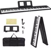 vidaXL 88Tasten Klavier Elektrisches Keyboard mit Notenst&auml;nder Faltbar