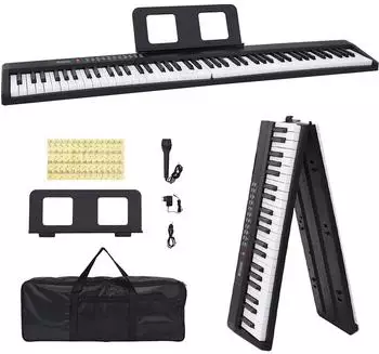 vidaXL Elektrisches Keyboard 88 Tasten mit faltbarem Notenst&auml;nder (4103508)