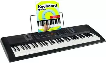 Funkey 61 Edition Pro schwarz Set mit Keyboardschule, 300 Sounds, MP3-/USB-Port (00056250)