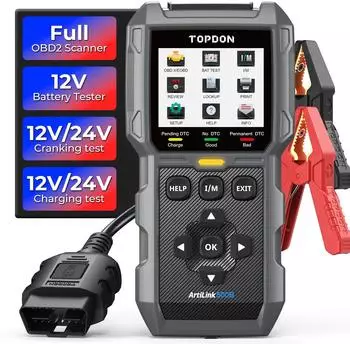 Topdon AL500B OBD2-Diagnosegerät & Batterietester 12V/24V (AL500B-UK)